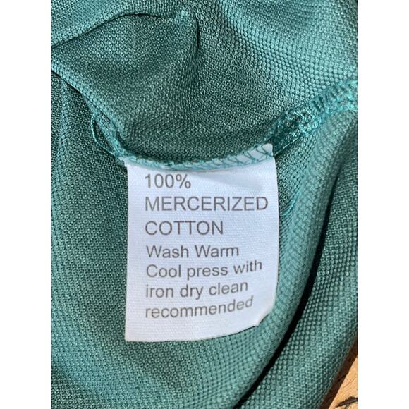 NWT Mens Kuna‎ Classic Relaxed Fit Turkish Cotton Sage Short Sleeve Polo Size XL - Picture 5 of 6